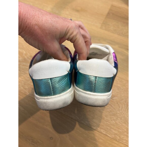 Kurt Geiger London shoes sz 5 Mini Lane Stripe Rainbow Signature - Picture 4 of 10